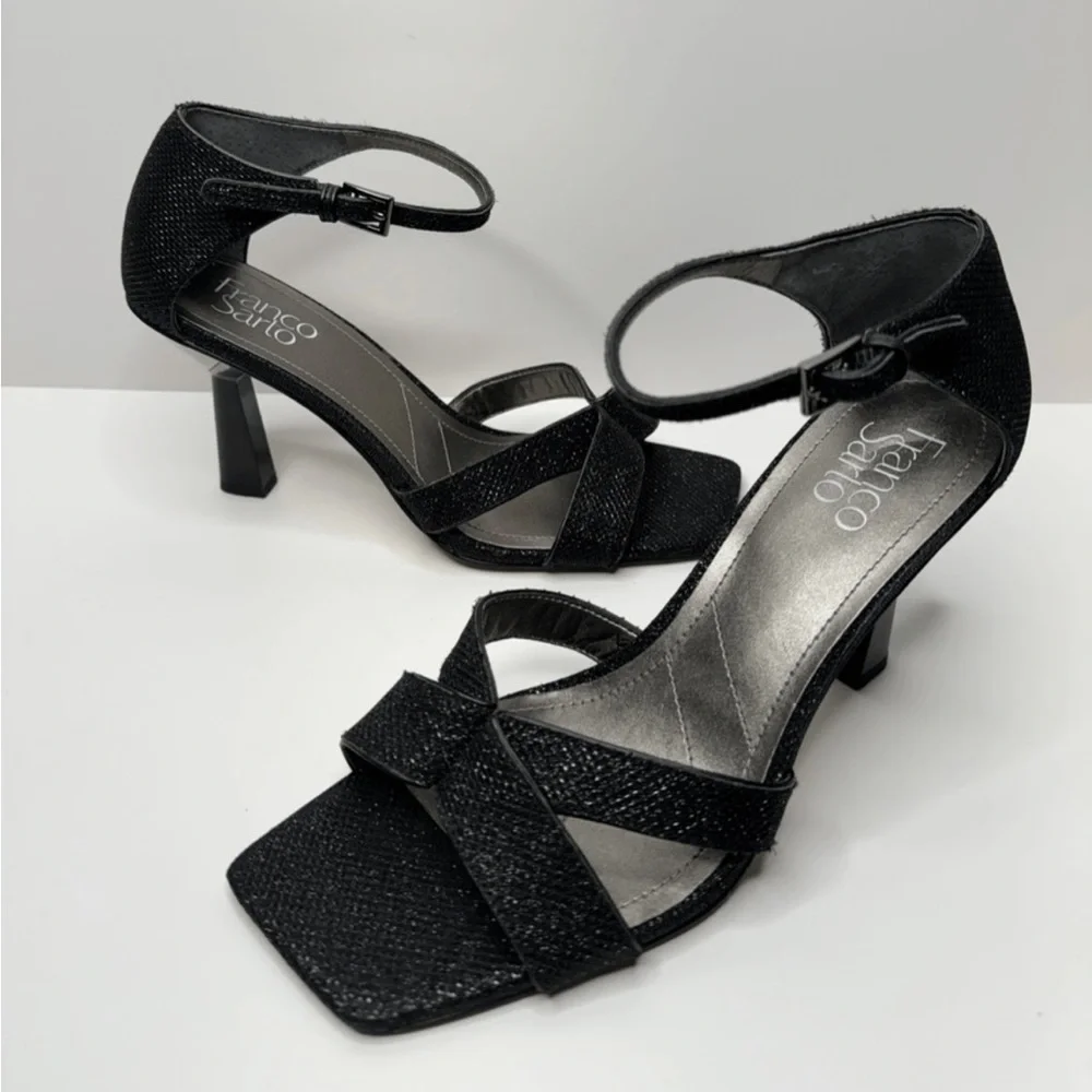 Franco Sarto Rania 2 black hells SZ 8.5 women’s shoes heels nwt #5